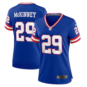 womens nike xavier mckinney royal new york giants classic p